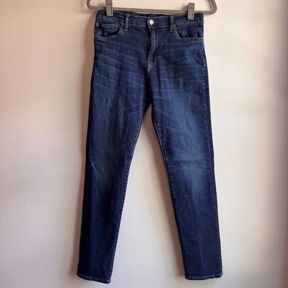 Polo Ralph Lauren Boys The Sullivan Slim Dark Wash Denim Jeans Size 18 - Picture 1 of 10